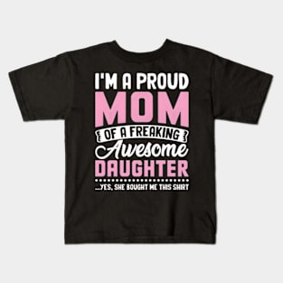 I'M The Proud Mom Nana Mothers Day Kids T-Shirt